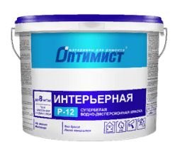 Краска в/д интерьерная ОПТИМИСТ Р-12 25кг