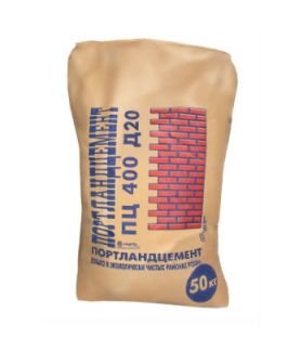 Цемент ПЦ М-400 Д2О Пикалево 50 кг