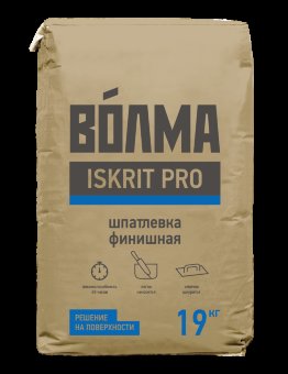 Шпаклевка полимерная ISKRIT PRO ВОЛМА 19кг (60уп/под)