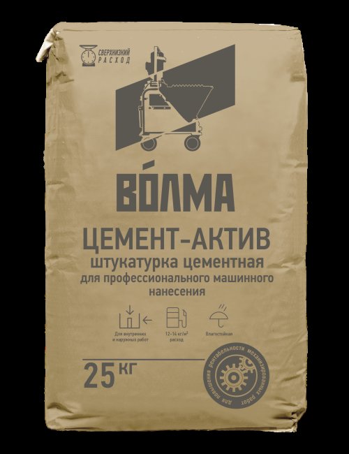 Штукатурка цементная Цемент-Актив ВОЛМА 25кг (48уп/п)